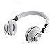 Reetec Lightweight Stereo Bass On-ear Headphones Over-ear Headsets Earphones with Microphone 3.5mm for Cellphones iphone Laptop Tablet Mp4 Mp3 (White)