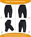 Best Women Weight Loss Pants Neoprene Exercise Leggings Sauna Suit Body Shaper Hot Sweat Thermo Slimming Capri Workout (Black Sauna Pants, XX-Large)