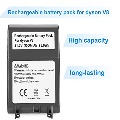 Binmer (TM) Power Lithium 21.6V Battery Pack for Dyson V8 Battery Absolute V8 Animal Vacuum Cleaner Hand Vacuum Cleaner Accessories - Thumbnail 6