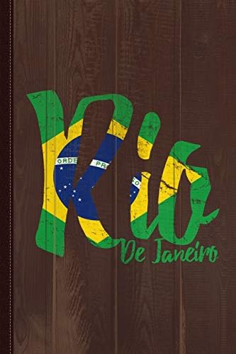 Rio De Janeiro Brasil Journal Notebook: Blank Lined Ruled For Writing 6x9 110 Pages Paperback – 26 Dec 2018