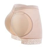 KIWI RATA Womens Seamless Butt Lifter Padded Lace Panties Enhancer Underwear