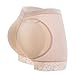 KIWI RATA Womens Seamless Butt Lifter Padded Lace Panties Enhancer Underwear,Nude,Small