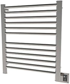 QBC Bundled Amba Heated Towel Warmer - Sirio - S2933P Model S-2933 - Polished 29W x 33H - 232 Watts 2 Amps - Plus Free QBC Towel Warmer eGuide