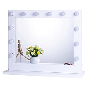 Amazon.com: Chende White Hollywood Lighted Makeup Vanity ...