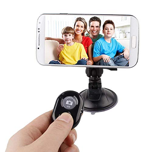 Potelin Bluetooth 3.1 iOS Android Smartphone Tablet PC Camera Shutter Remote Control Control Black