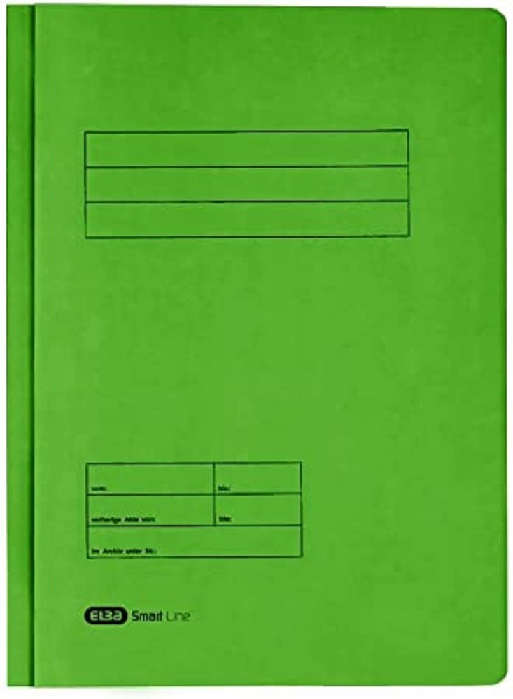 ELBA Smart Line 100421221 Double File Folder 320 g/m² Manila Cardboard Green Pack of 50