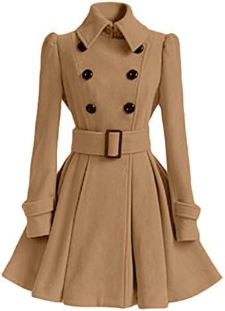 ThinIce Women Plus Size Long Sleeve Winter Warm Slim Thicker Parka Long Coat Overcoat