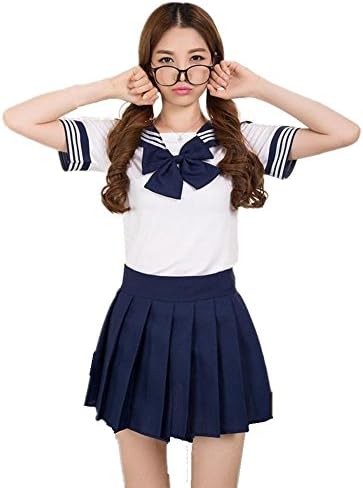 Lovely Japan School Uniform Students Uniform Set Sailor Suit Cosplay Costumes
