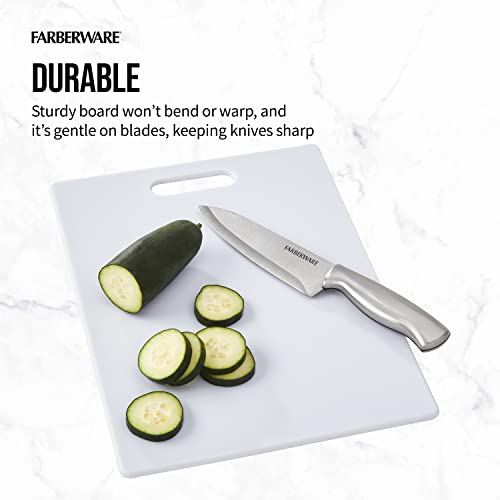 Farberware Large Cutting Board, Dishwasher Safe Plastic Chopping Board