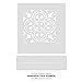 Augusta Tile Stencil - Portuguese Tile Stencils - DIY Faux Tiles - Reusable Stencils for Easy and Fun DIY Home Decor (Large 12