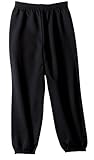 Joe's USA - Youth Soft and Cozy Sweatpants in 8 Colors. Size Youth L(14-16),Black