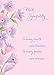 Designer Greetings Assorted Sympathy Cards, Assortment of Floral Designs (12 Foiled and Embossed Greeting Cards)
