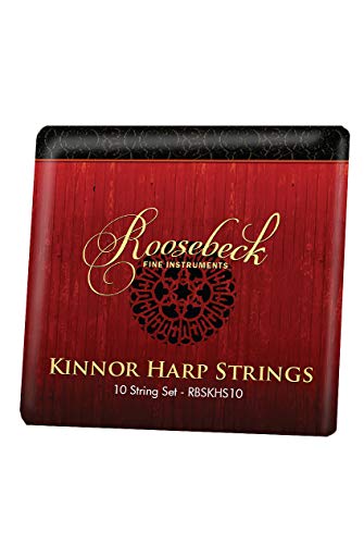 King David's Package Includes: Mini Kinnor Harp King Davids W/Gig Bag – Dark + Kinnor Harp Replacement String Set + Snark Clip-On Chromatic Tuner