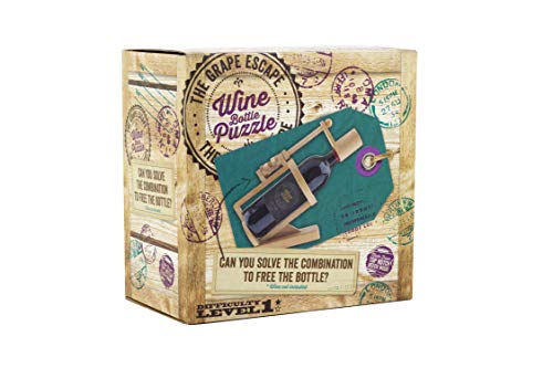 Wine Bottle Puzzle The Grape Escape 3D Wooden Puzzles/Brain Teaser Toy by Professor Puzzle. - //coolthings.us