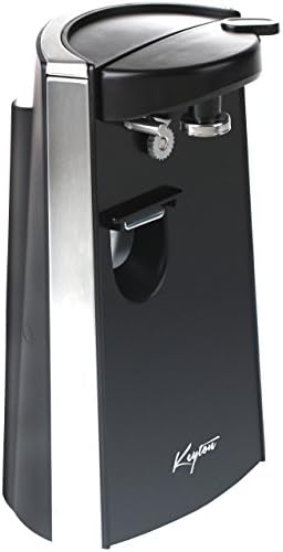 3-In-1 Electric Can Opener With Built In Knife Sharpener & Bottle Opener - Elegant Stand Up Countertop Kitchen Gadget - By Keyton