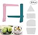 Joyoldelf 6 Pcs Cake Scraper Smoother Set, 2pcs Adjustable Cake Smoother Polisher with 4pcs Different Dough Scraper Tools for Smoothing Decorating Tools And Cakes Buttercream Edge