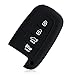 VCiiC Silicone Cover Smart Keyless Remote Key Fob Case Skin Replacement for Kia Optima Forte Sportage Soul Hyundai Elantra Equus Genesis Sonata 4 Button