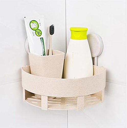 Plastic Suction Cup,Jessboy No Drilling Rack Holder Tray Premium Quality Bathroom Kitchen Corner Storage Rack Organizer Shower Shelf