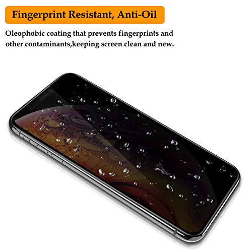 Sameriver iPhone 11 Pro/ iPhone Xs/X Privacy Screen Protector, [1-Pack] Full Coverage Anti-Spy Anti-Scratch Tempered Glass Film Shield for iPhone 11 Pro/ Xs/X 5.8 inches - Thumbnail 3