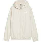PUMA Womens Essentials Solid Windbreaker Athletic Outerwear Casual Waterproof - White
