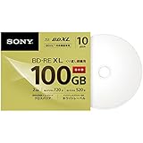 10 Sony Blu Ray 100 GB BD-RE BDXL 3D Bluray Triple Layer Bluray Printable Disc