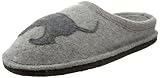 Haflinger Women's Doggy Slipper,Silver Grey,39 EU/8 M US