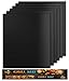 LOOCH Grill Mat Set of 6 - Non-Stick BBQ Outdoor Grill & Baking Mats - Reusable and Easy to Clean - Works on Gas, Charcoal, Electric Grill and More - 15.75 x 13 Inch