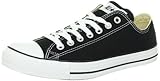 Converse Unisex Chuck Taylor All Star Low Top Black Sneakers - 6 Men = 8 Women