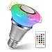 Homeasy Bluetooth Light Bulb Speaker, 6W E27 White RGB Changing Smart LED Lamp Wireless Stereo Audio with 24 Keys Remote Control primary