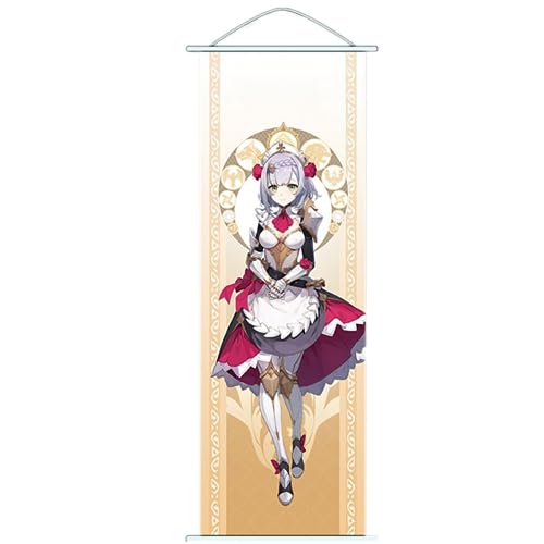 Flyshun Furina Wall Scroll Poster,Hanging Wall Art