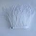 KOLIGHT Pack of 10 Yards Natural Dyed Ostrich Feathers Trim Fringe 4~5inch for DIY Dress Sewing Crafts Costumes Decoration (White)