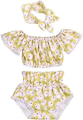 Infant Baby Girl Clothes Mommy is My Bestie Black Sleeveless Romper Tops Floral Pants and Headband Outfit Set