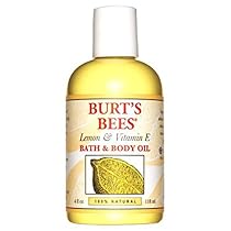 Burt's Bees 100% Natural Lemon and Vitamin E Body and Bath Oil, 4 Ounces