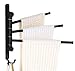 ELLO&ALLO Oil Rubbed Bronze Swing Out Towel Racks for Bathroom Holder Wall Mounted Towel Bars with Hooks 3-Arm