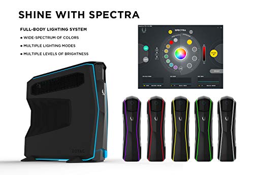 ZOTAC GAMING MEK1 GAMING PC, ZOTAC GeForce RTX 2060, Intel Core i5-9400F, 16GB DDR4/240GB NVMe SSD/1TB HDD/Windows 10 System, G12060C5R1B-U-W2B