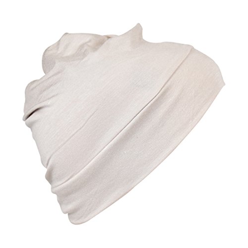 Landana Headscarves Womens Soft Sleep Cap Comfy Cancer Wig Liner & Hair Loss Cap - Beige