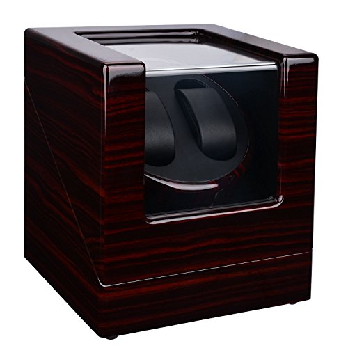 Zeiger Double Watch Winder for Large Watch Box Case Quiet Automatic Japanese Mabuchi Motor Piano Paint
