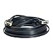 DTech VGA to VGA Cable 50ft Long Thin Flat 15 Pin Computer Monitor Cord Male to Male SVGA Wire (50 Feet, Black)
