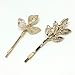 QTMY 4 PCS Metal Feather Leaves Hairpin Hair Clips Hair Accessories