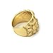 Jewel Town Mens 14K Gold Plated Hip Hop Iced Gold Nugget Cut Cz Pimp Ring Sizes 7 8 9 10 11 12 MR10