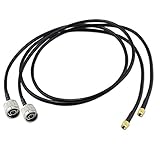 ESUMIC N Male to RP-SMA Male M/M Antenna Pigtail Cable Connector 1M 2 Pack