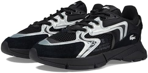 Lacoste Sneakers Mens 8.5 Black L003 Neo Chunky Mesh Lace‎ Up Trainer Streetwear Amazon.com | Lacoste Women main image 4
