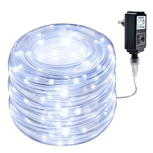 Waterproof LED String Lights,IMAGE 13m/42.6FT 100LED, 8 model With Memory Function Controller Starry Fairy Lights for Indoor/Outdoor Decorations/Garden/Patio/Party - White