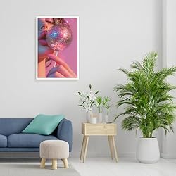 Retro Pink Disco Ball Posters Funky Cool Y2k