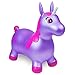 WADDLE Bouncy Hopper Inflatable Hopping Animal, Indoors and Outdoors Toy for Toddlers and Kids, Pump Included, Boys and Girls Ages 2 Years and U (Purple Unicorn)