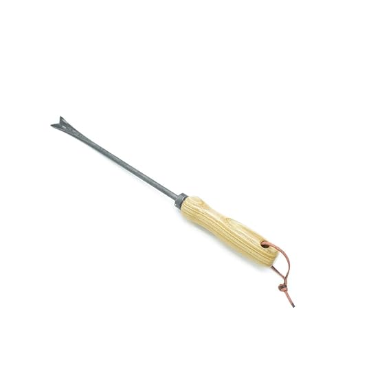 4betterdays.com NATURlich leben! Unkrautstecher mit 14 cm ergonomischem Eschenholzgriff, aus Qualitätsstahl Gesamtlänge: 36 c