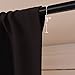 NICETOWN Blackout Curtain Panels 45 inches Long - Noise Reducing Thermal Insulated Solid Rod Pocket Window Drapes/Draperies for Kids Room (Toffee Brown, 1 Pair, 42 inches by 45 Inch)
