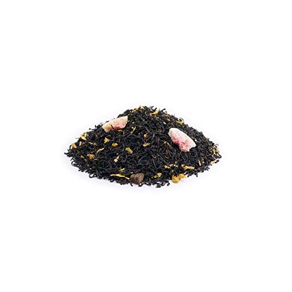 Schwarzer Tee lose Quitten Traum Pfirsich, Sonnenblumen, Feigen Schwarztee 500g – Bild 3
