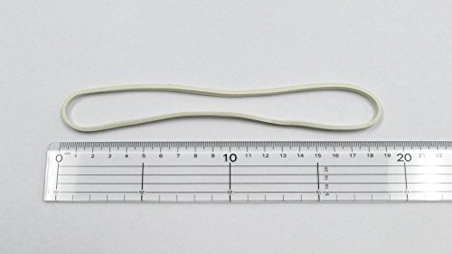 Extra Large 8 Inch White Big Postal Rubber Band - Pack of 30 Pieces