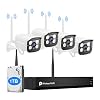 Wireless Security Camera System with Two Way Audio/1TB Hard Drive,Complete Surveillance Systems with Full HD 8CH NVR…